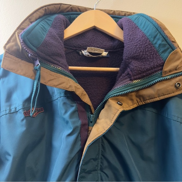 Vintage 90'S Columbia Bugaboo Mountain Jacket Shell Jacket Men's M Green/Purple - Picture 5 of 12
